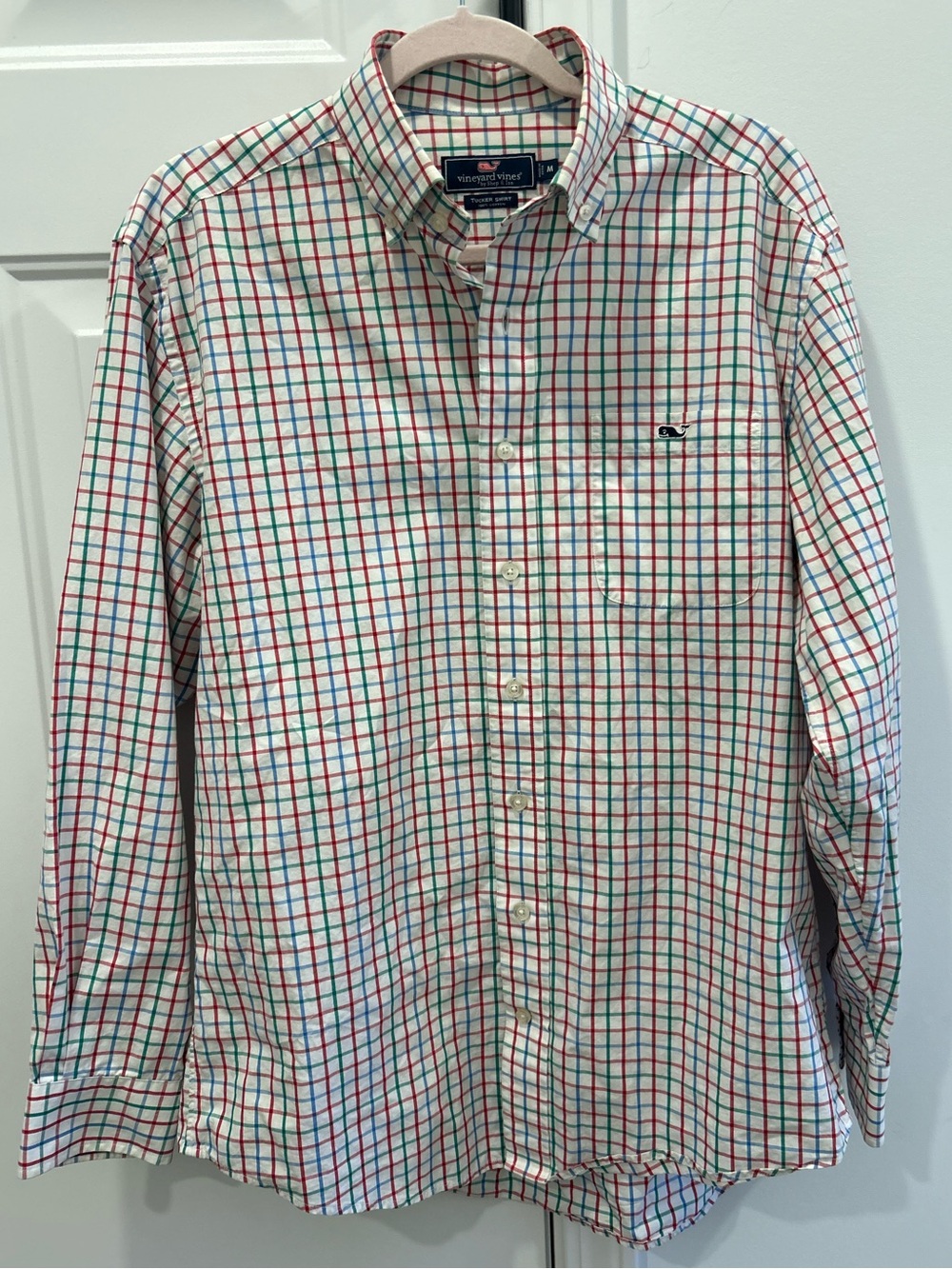 Vintage 2014 Vineyard Vines Tucker Shirt Men’s M Plaid 100% Cotton
